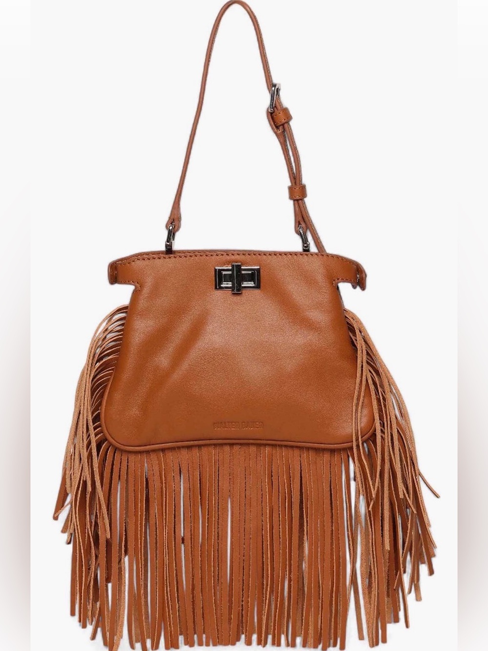 NWT/NIB Walter Baker Genuine Leather Mini Bailey Fringe Satchel